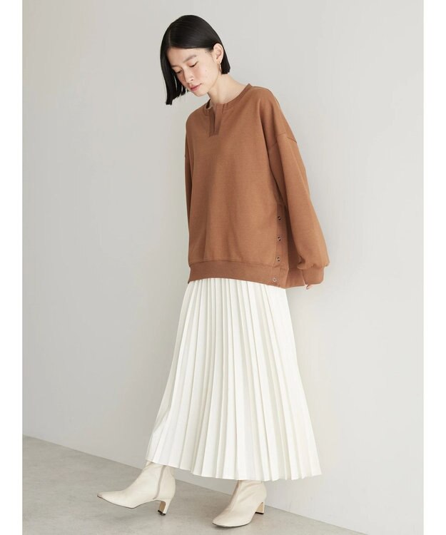 AMERICAN HOLIC カフタンサイドボタンポンチプルオーバー Camel