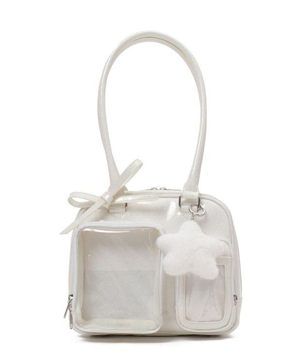 WEGO 【痛バ＆推し活】きらふわティンクルぬい痛ボストンバッグ ホワイト