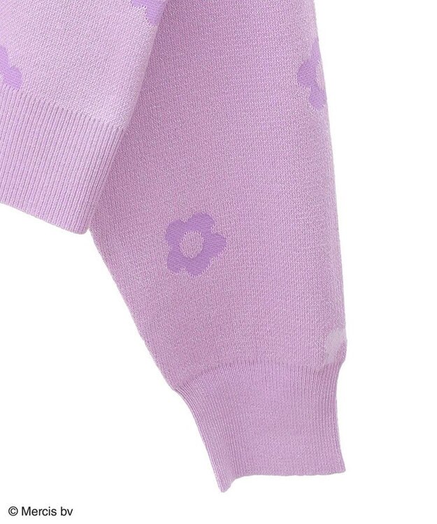 Green Parks Ｍｉｆｆｙ／フラワージャガードニットプルオーバー Lavender