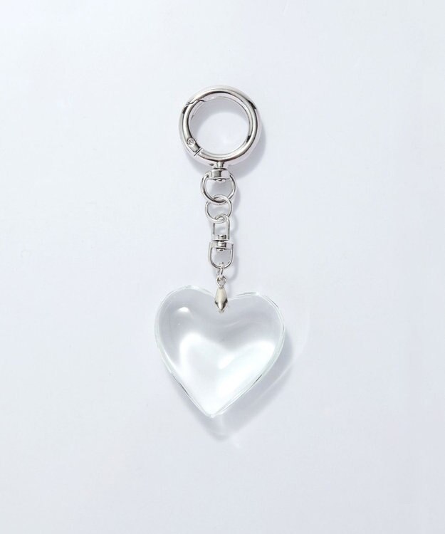 Phoebe ビッグハートバッグチャーム　クリア