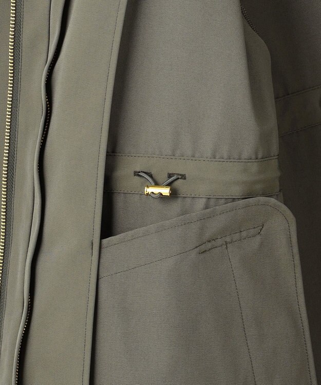 23区 L 【撥水加工/洗える】ライナー付き マルチウェイアウター カーキ系