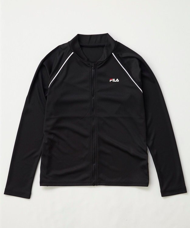 OP／FILA 【FILA】ジェンダーレスフルジップ水着 ブラック