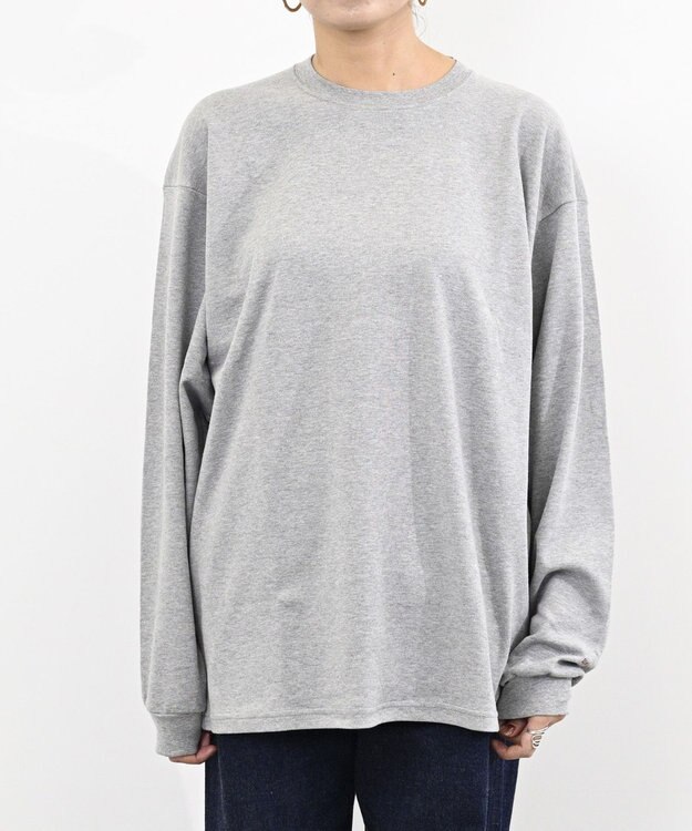 LENO CREWNECK PULLOVER《UNISEX》クルーネックカットソー HEATHER GRAY