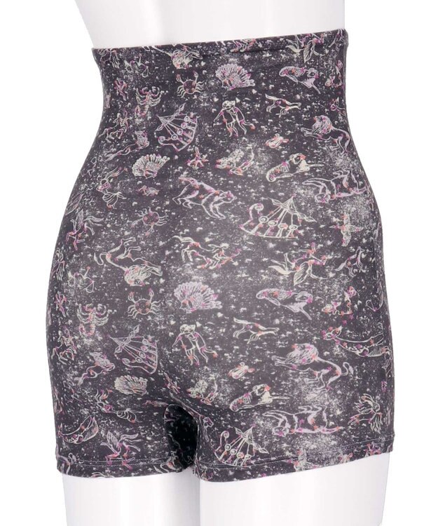 une nana cool MADEWITHLIBERTYFABRICハラマキ付きショーツ ダークグレー