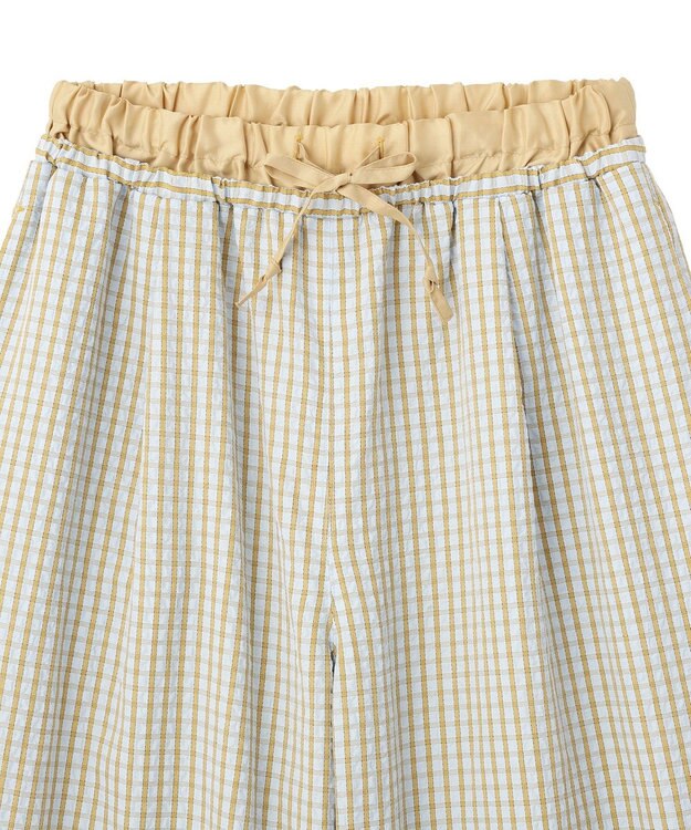 CRAFT STANDARD BOUTIQUE サッカーチェックイージーパンツ Light Blue