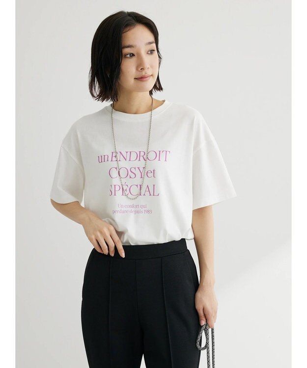 Green Parks ガーリーロゴボックスＴシャツ Rose