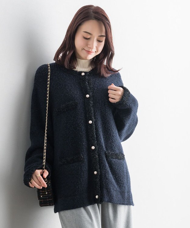 ONWARD Reuse Park 【組曲】ニット秋冬 ネイビー