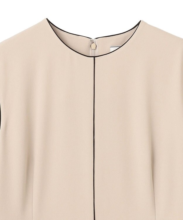 BEIGE， 【L-size】CINDY / クルーネックドレス Sand × Black