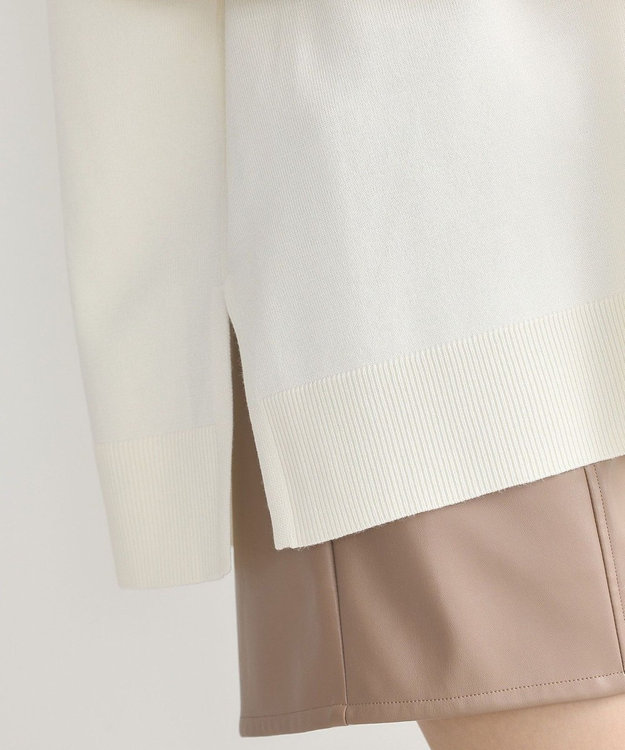 earth music&ecology レーヨンルーズＶネックカーディガン Ivory