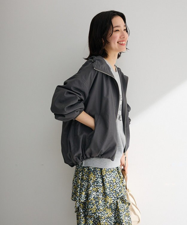 Green Parks 撥水加工フード付ブルゾン Gray