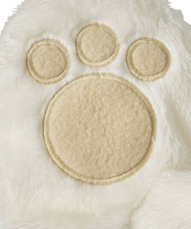 MIKI HOUSE HOT BISCUITS 【ミキハウス】【0-2歳】 マイクロファー ミトン 白×黄