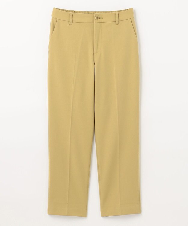 ANY 【ウエストゴム/ストレッチ/裏起毛】シークレットウォーム　テーパードパンツ イエロー