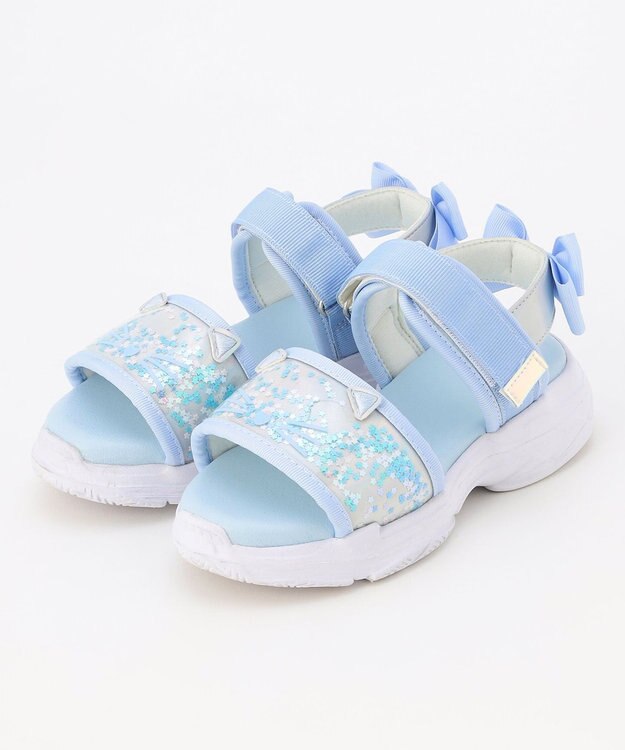 ANY KIDS シャラシャラ厚底ニャンダル サックスブルー