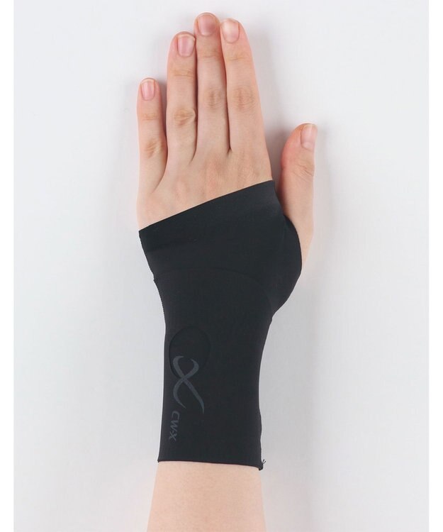 CW-X 【UNISEX】 CW-X 手首サポーター 【左手用】 手首の負担軽減 握る動きをサポート ラケット競技 野球 テニス ユニセックス BCR202 /ワコール ブラック