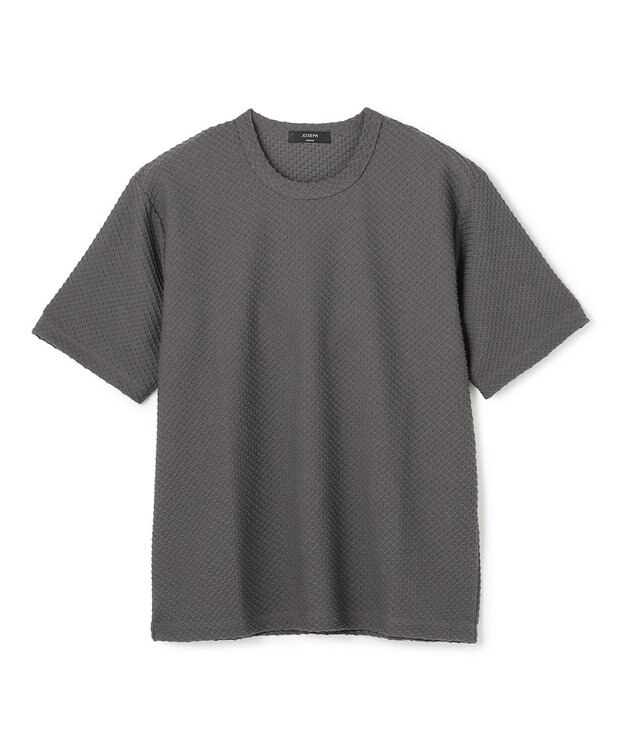JOSEPH HOMME 【新素材】リュクスジャガード　クルーネック半袖カットソー グレー系