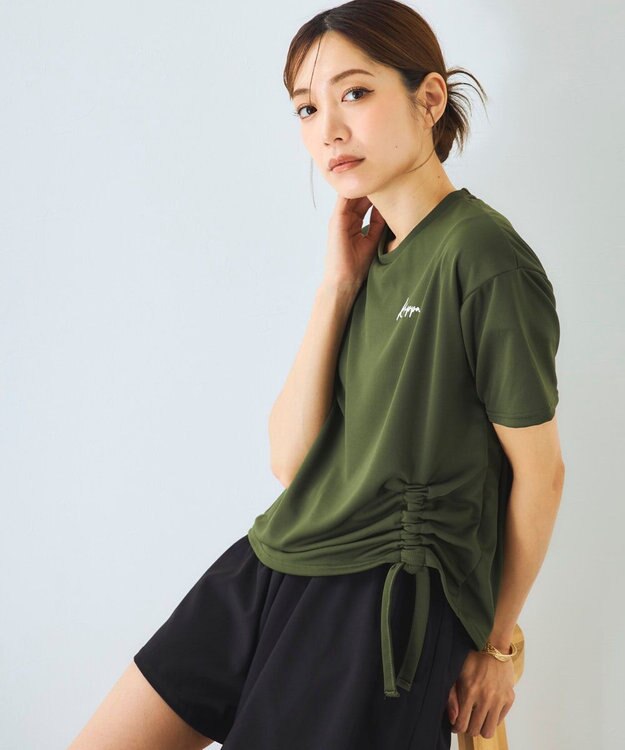 OP／FILA 【Kappa】サイドシャーリングTシャツ 4点セット水着 カーキ