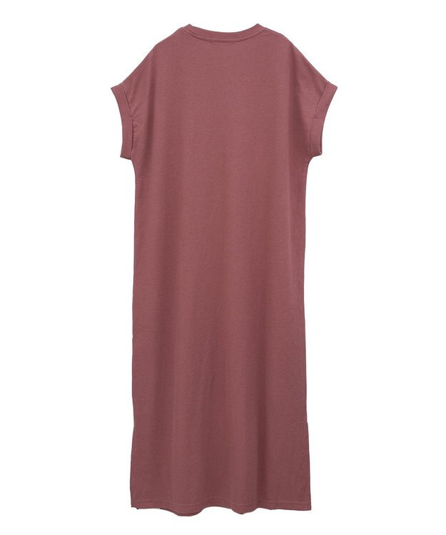 AMERICAN HOLIC ワッフルサイドスリット半袖ワンピース Orange