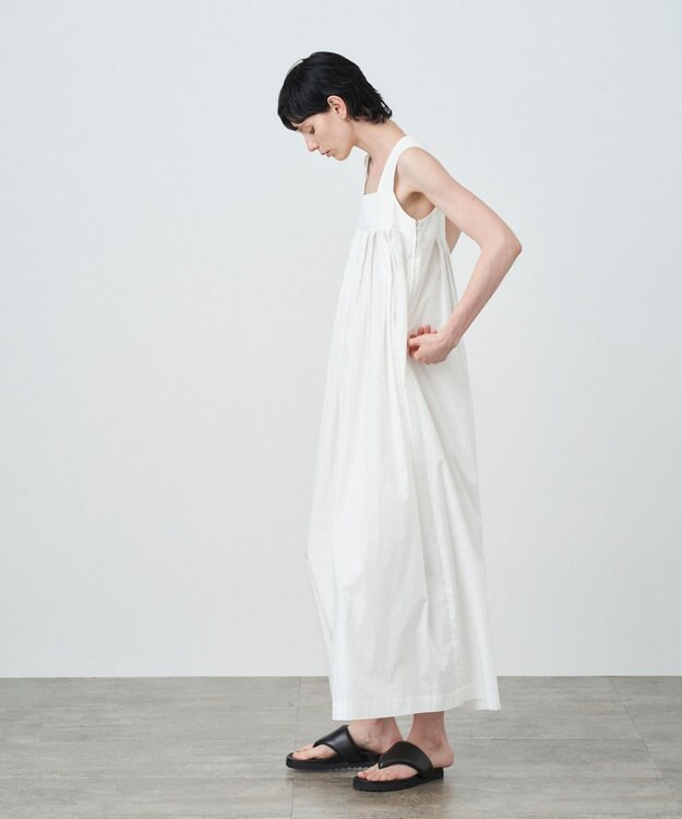 ATON MICRO COTTON SATIN | オールインワン WHITE