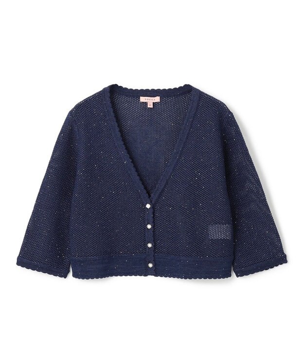 TOCCA SUMMER STARS CARDIGAN カーディガン ネイビー系