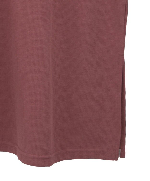 AMERICAN HOLIC ワッフルサイドスリット半袖ワンピース Orange