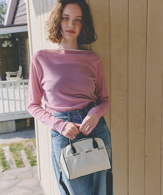 LeSportsac SQUARE TH CROSSBODY/アップタウンサンドバー/ブラック アップタウンサンドバー/ブラック