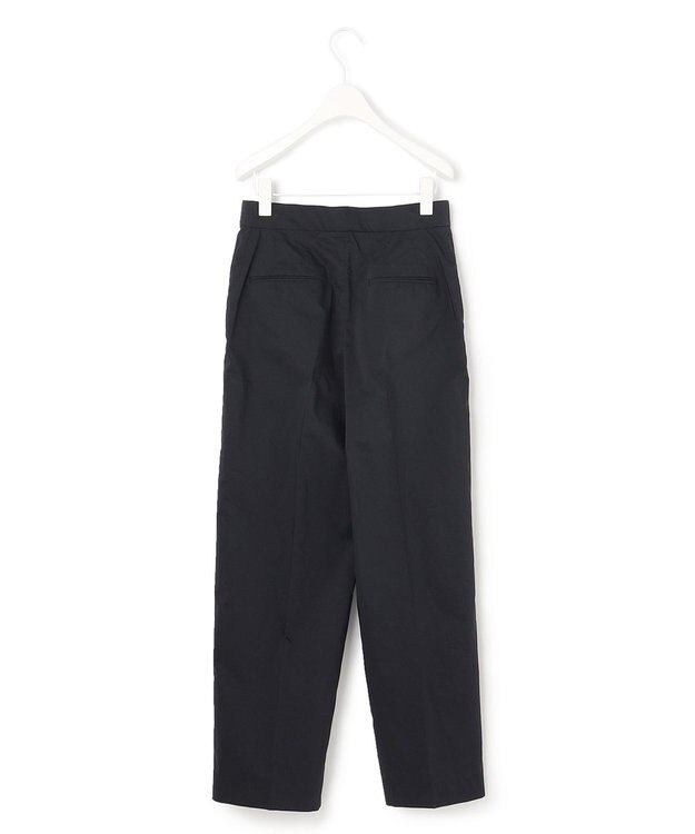 ICB 【洗える】 エコナイロンストレッチ ワイドストレートパンツ ネイビー