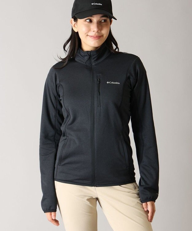 Columbia Columbia/ ウィメンズエッセンシャルハイクグリッドフリースフルジップ /コロンビア Black