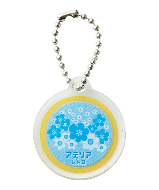 MOONBAT アデリアレトロ×estaa 傘 長傘 花の輪 ターコイズブルー