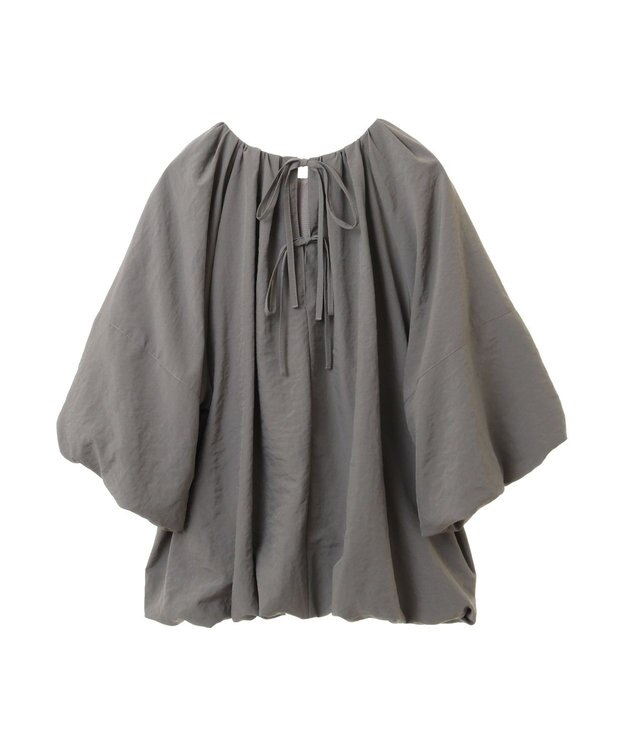 Green Parks ・ELENCARE DUE バルーンブラウス Gray