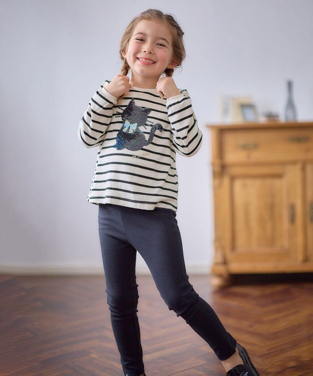 ANY KIDS 【WEB限定】7days デイリー ネコ パンツ ブラック