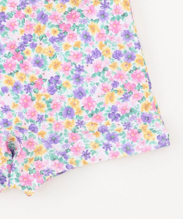 ANY KIDS 小花柄 セパレート水着 エクリュ