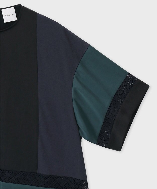 Paul Smith ブロッキング ブラウス ダークグリーン