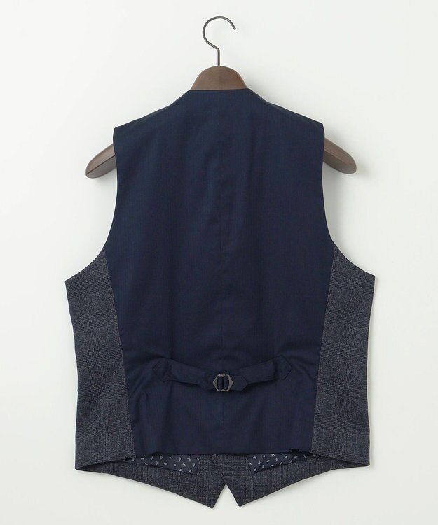 JOSEPH ABBOUD 【キングサイズ・ストレッチ/多機能】ツィーディジャージ ベスト ネイビー系4