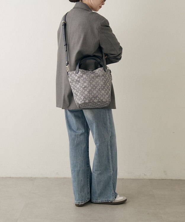 russet ナイロンジャガード2WAYミニトートバッグ(SF-260) Denim