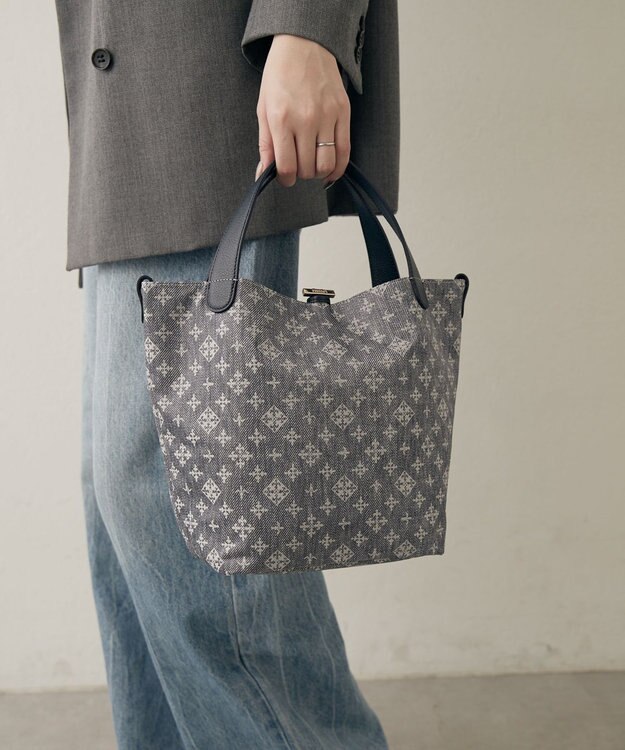 russet ナイロンジャガード2WAYミニトートバッグ(SF-260) Denim