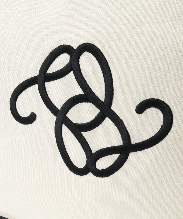 Maison de FLEUR フリルハンドル帆布キャリーオンバッグ Black