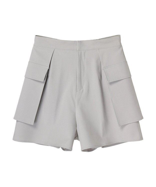 earth music&ecology デザインポケットショートパンツ Light Gray
