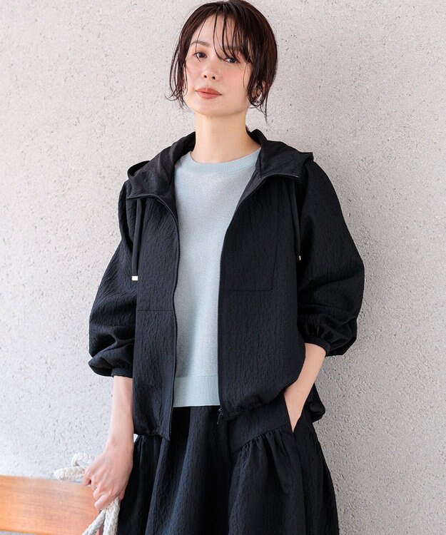 組曲 L シアージャカード ブルゾン ブラック系