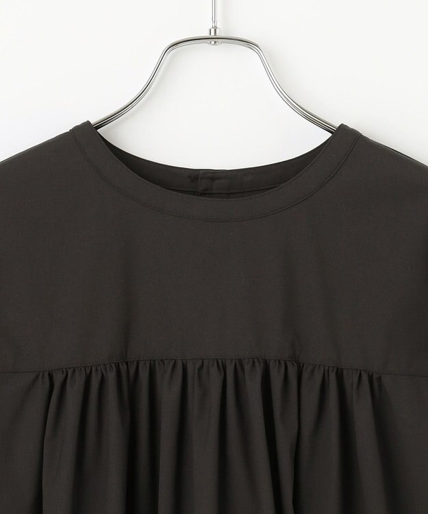 #Newans 【ANSWER for 神戸エレガンス】スカラップヘムチュニックブラウス ブラック系