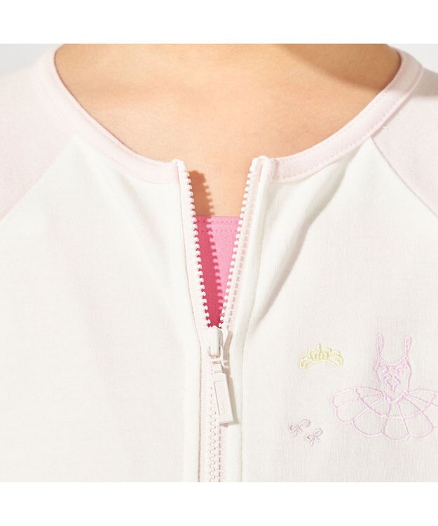 Chacott ジップアップワンピース ベビーピンク