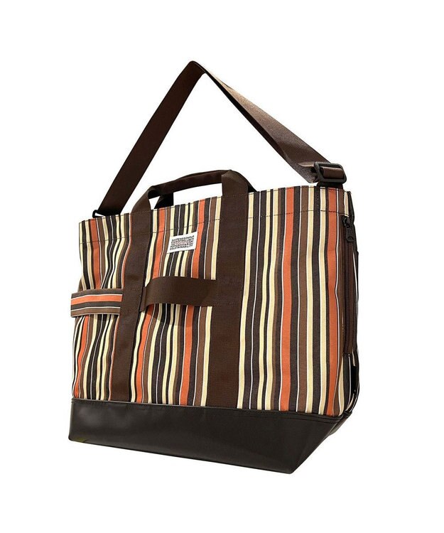 ROOTOTE 1368【撥水加工】SN.グランデ.2way.シェア-A 04：オレンジストライプ