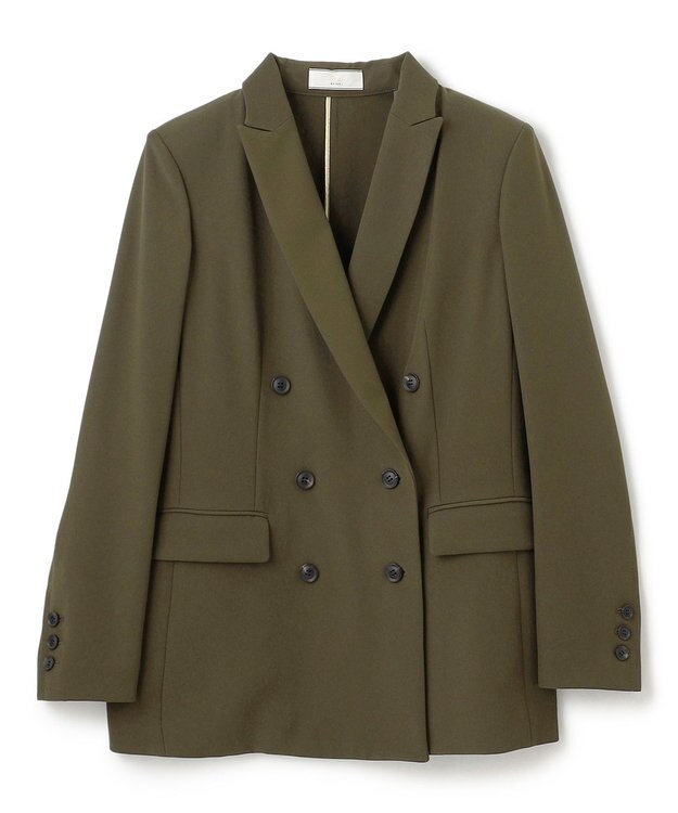 BEIGE， 【洗える・L-size】ALAINA / ダブルジャケット Khaki