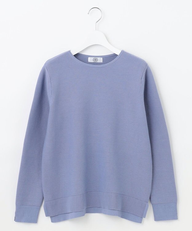 J.PRESS LADIES 【洗える】 ハウストンオーガニック ニット スカイブルー系