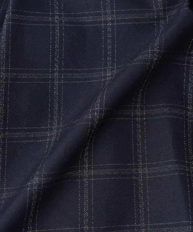 ANY KIDS ボレロ付き ワンピース グレー×ネイビーチェック