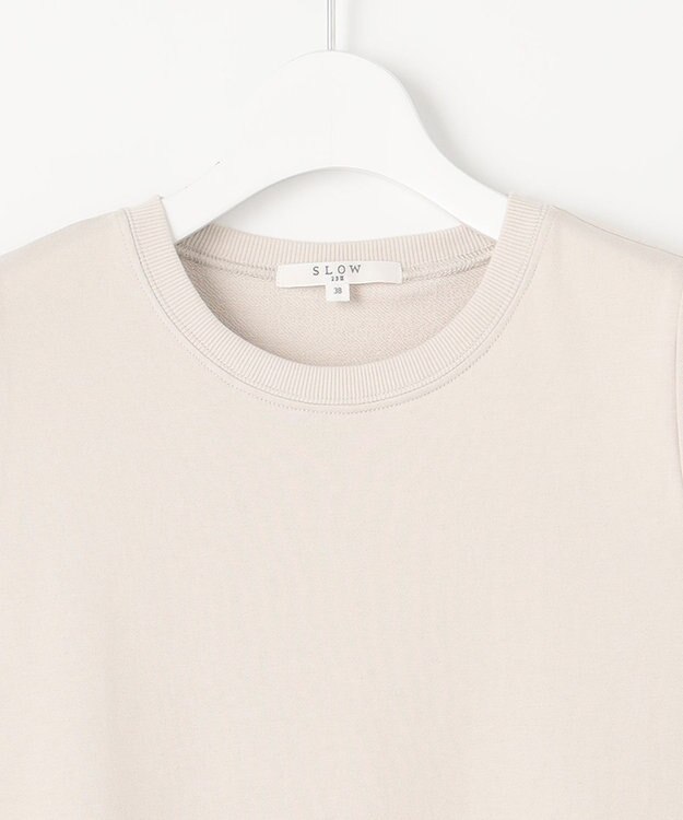 23区 【SLOW/洗える】コンパクトインレー ペプラムヘム カットソー ベージュ系