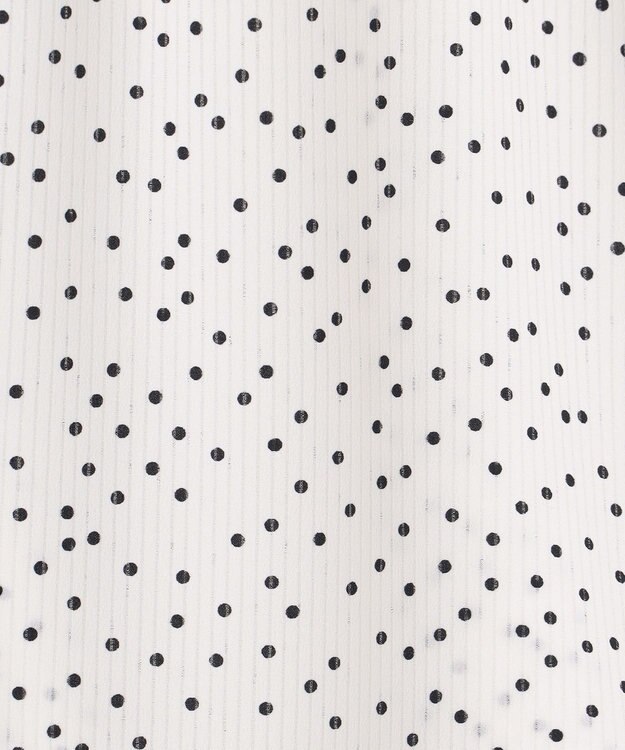 ANY SIS 【美人百花6月号掲載】シアーストライプ ブラウス オフドット