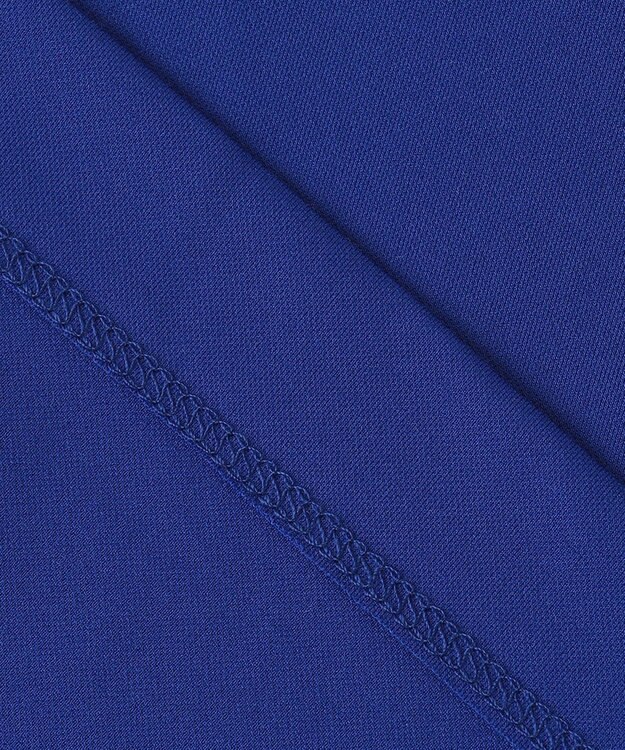 23区GOLF 【23Fondation/MEN】バイカラー モックネックシャツ 余裕のあるサイズ感 着疲れしない ブルー系