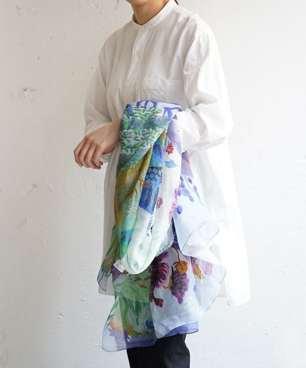 muto TUSCANY リネンシルクストール TUSCANY　blue