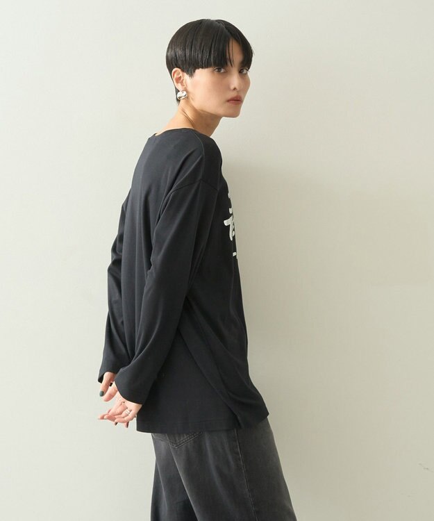 AMERICAN HOLIC ＡＭＩＴＥ’　箔プリントカットプルオーバー Black