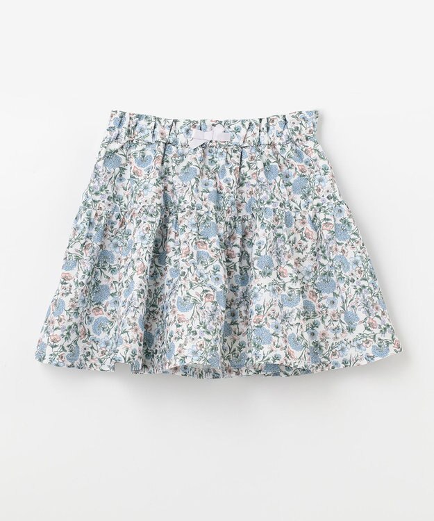 ANY KIDS 総柄スカパン グリーン系×フラワー